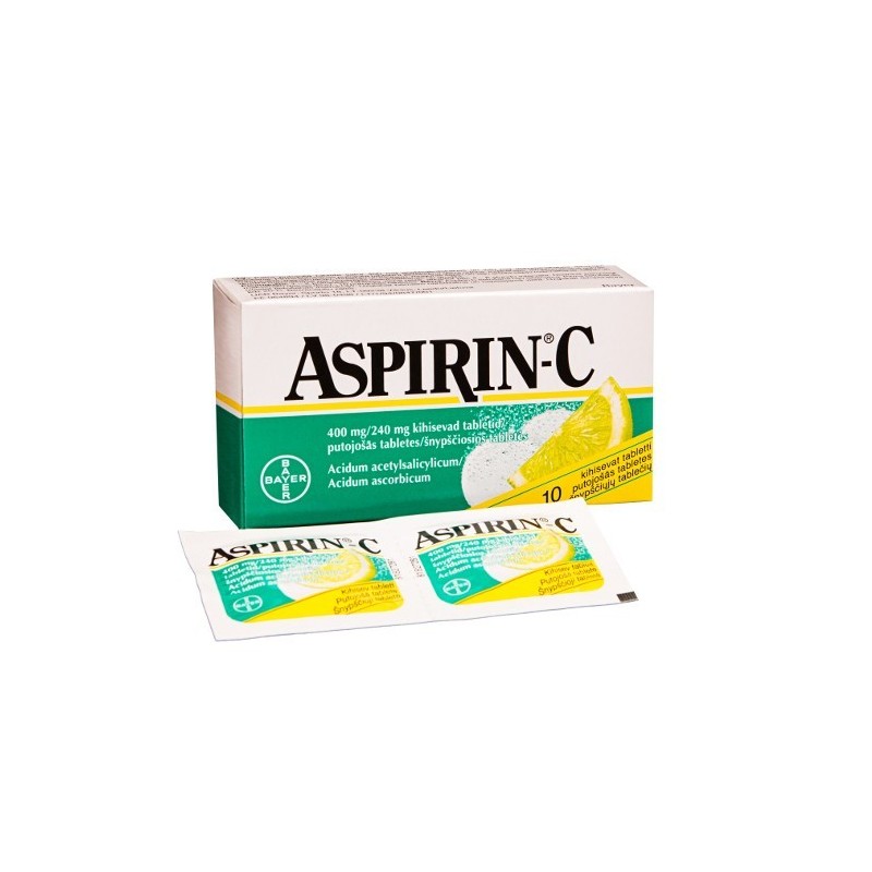 ASPIRIN C 240 mg/400 mg šnypščiosios tabletės N10