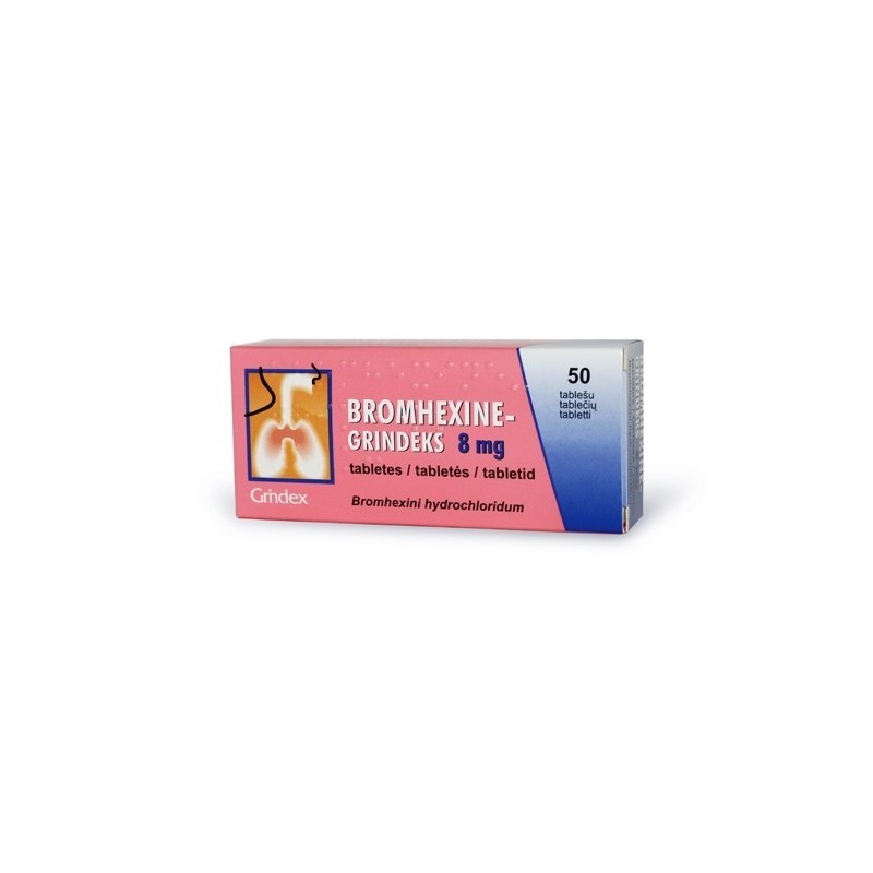 BROMHEXIN 8 mg tabletės N50