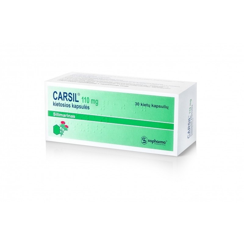 CARSIL 110 mg kietosios kapsulės, 30 kaps.