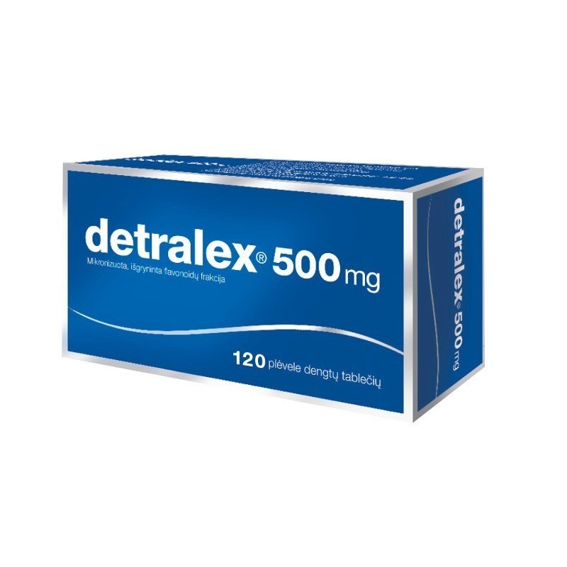 DETRALEX 500 mg plėvele dengtos tabletės N120