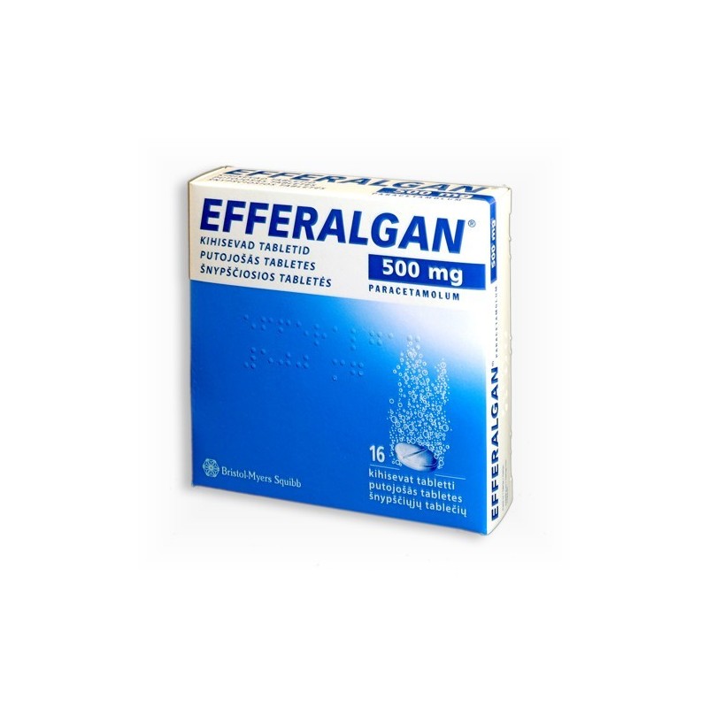 EFFERALGAN 500 mg šnypščiosios tabletės N16