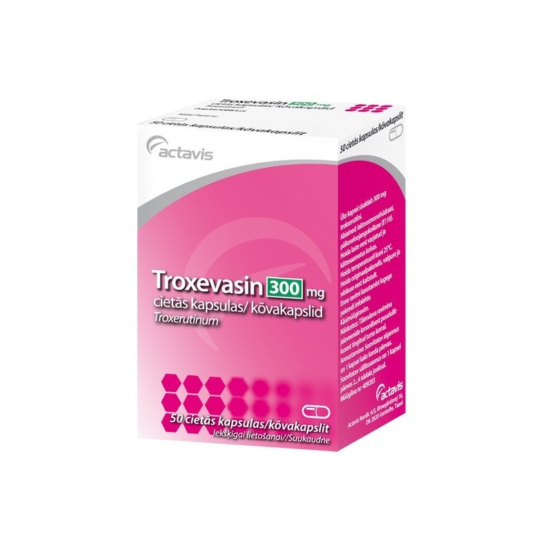 TROXEVASIN 300 mg kietosios kapsulės N100