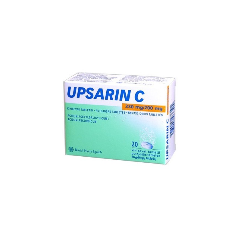 UPSARIN C 330 mg/200 mg šnypščiosios tabletės N20