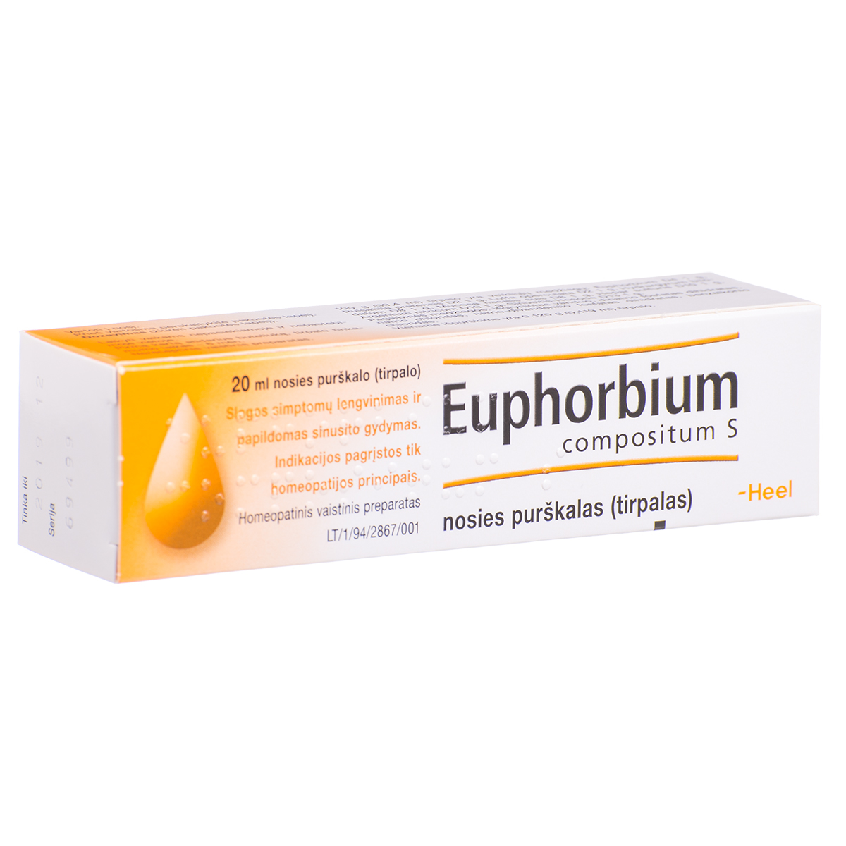 EUPHORBIUM COMPOSITUM S, nosies purškalas (tirpalas), 20 ml