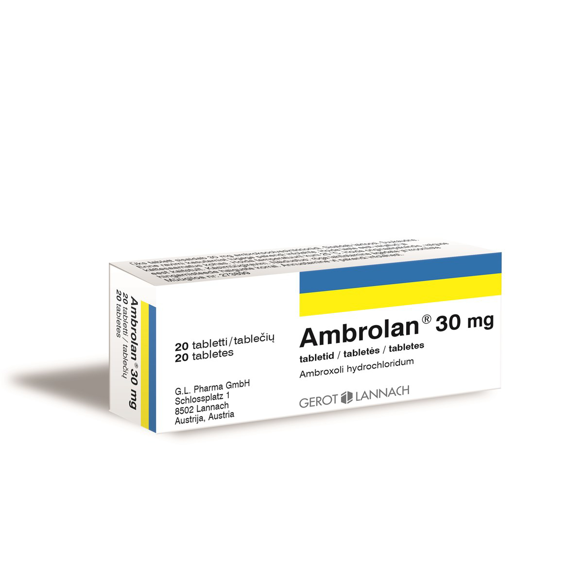 AMBROLAN, 30 mg, tabletės, N20
