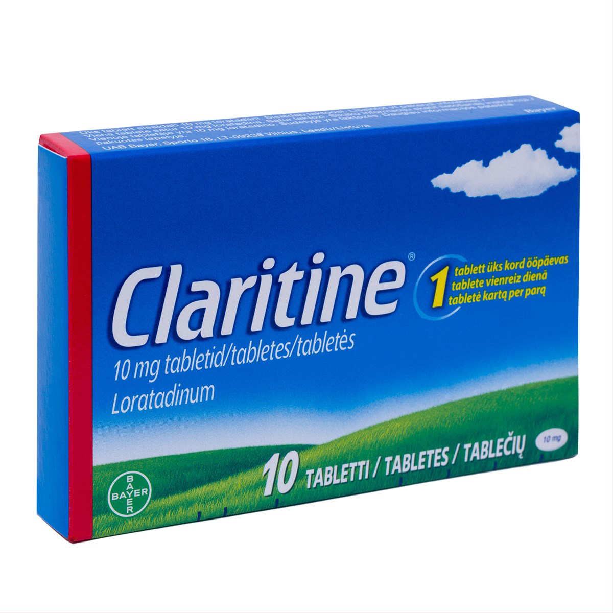 CLARITINE, 10 mg, tabletės, N10