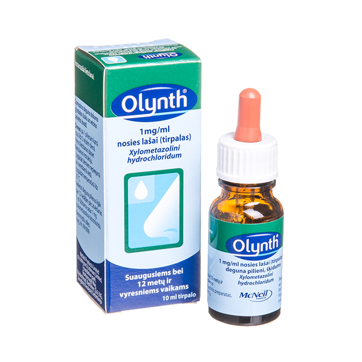OLYNTH, 1 mg/ml, nosies lašai (tirpalas), 10 ml