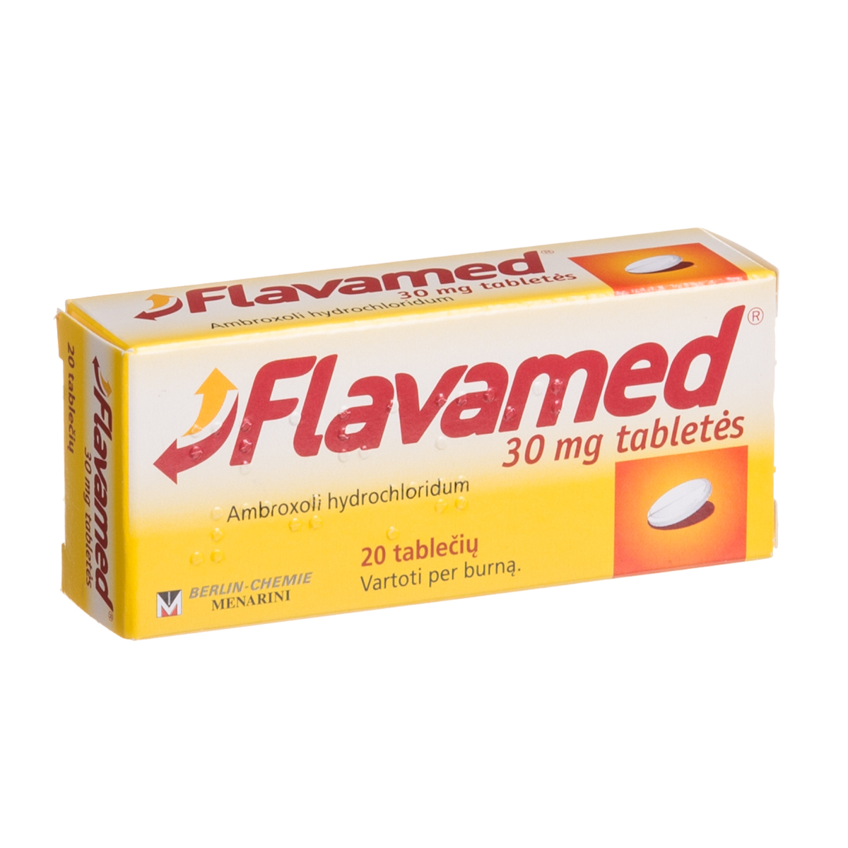 FLAVAMED, 30 mg, tabletės, N20