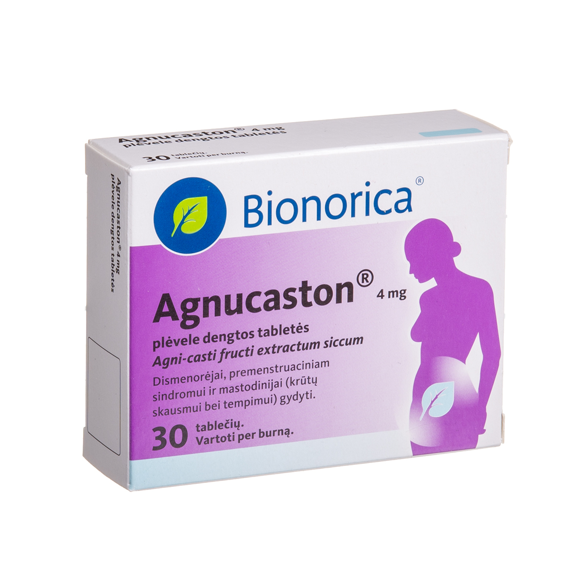 AGNUCASTON, 4 mg, plėvele dengtos tabletės, N30