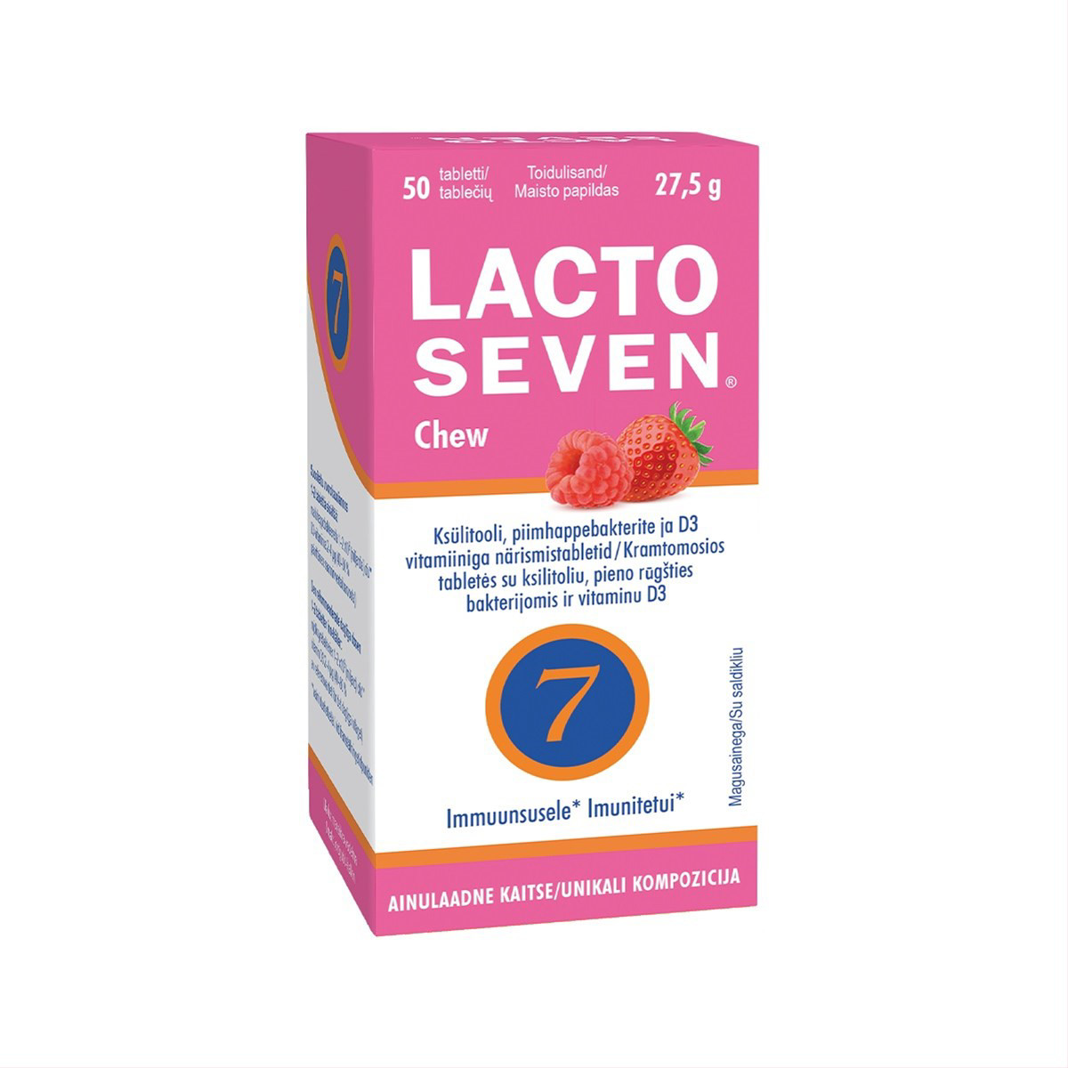LACTO SEVEN CHEW, 50 tablečių