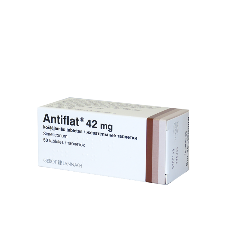 ANTIFLAT 42mg košļājamās tabletes N50
