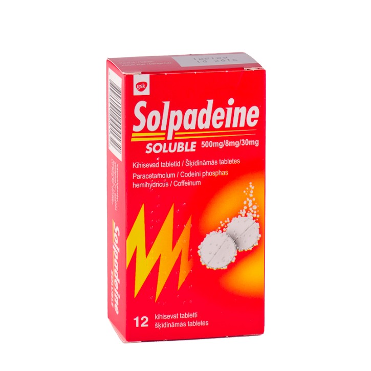 SOLPADEINE šķīstošas tabletes 500/8/30mg N12