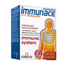 Maisto papildas imunitetui su ežiuole IMMUNACE su ežiuole, 30 tablečių | Mano Vaistinė