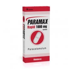 Skausmą, karščiavimą mažinantis vaistas Paramax Rapid 1000mg tabletės N5 | Mano Vaistinė