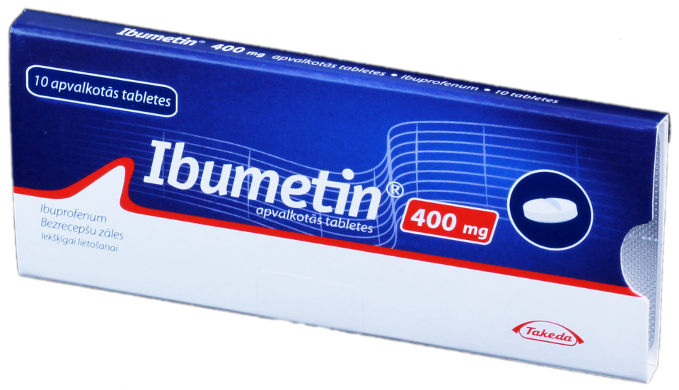 IBUMETIN 400 mg tabletes, 10 gab.