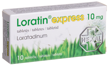 LORATIN EXPRESS 10 mg tabletes, 10 gab.