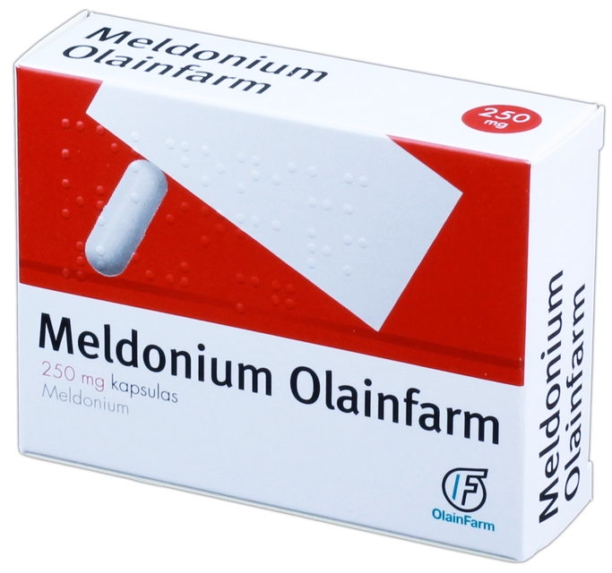 MELDONIUM OLAINFARM 250 mg kapsulas, 20 gab.