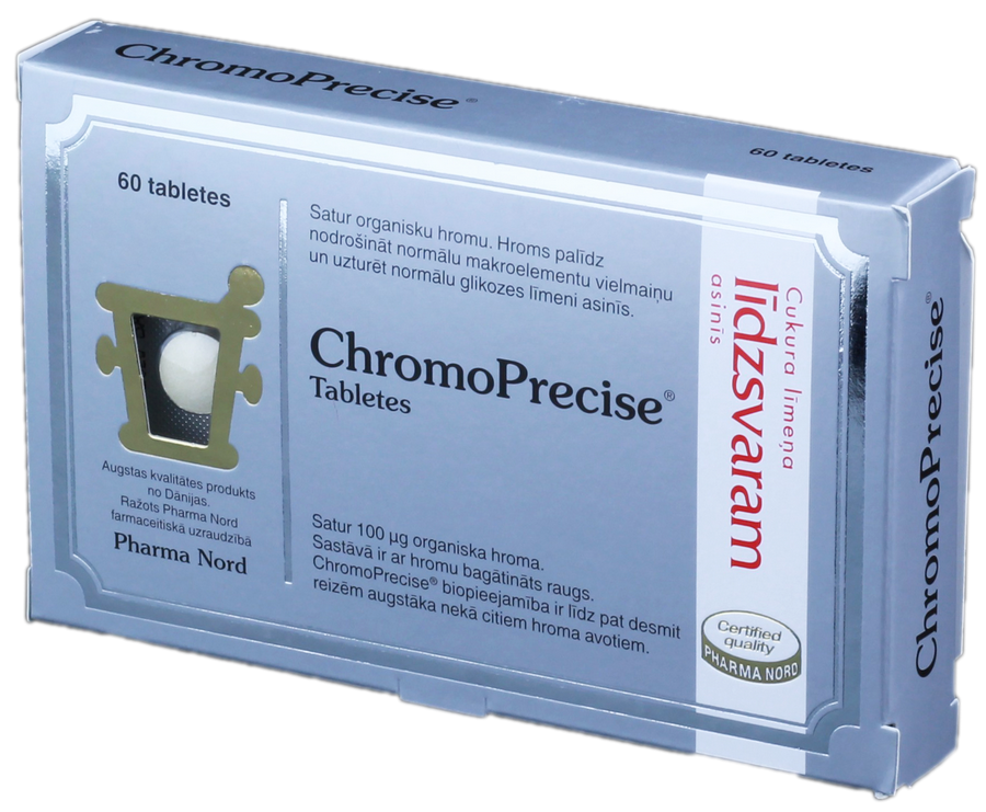 PHARMA NORD Chromo Precise tabletes, 60 gab.