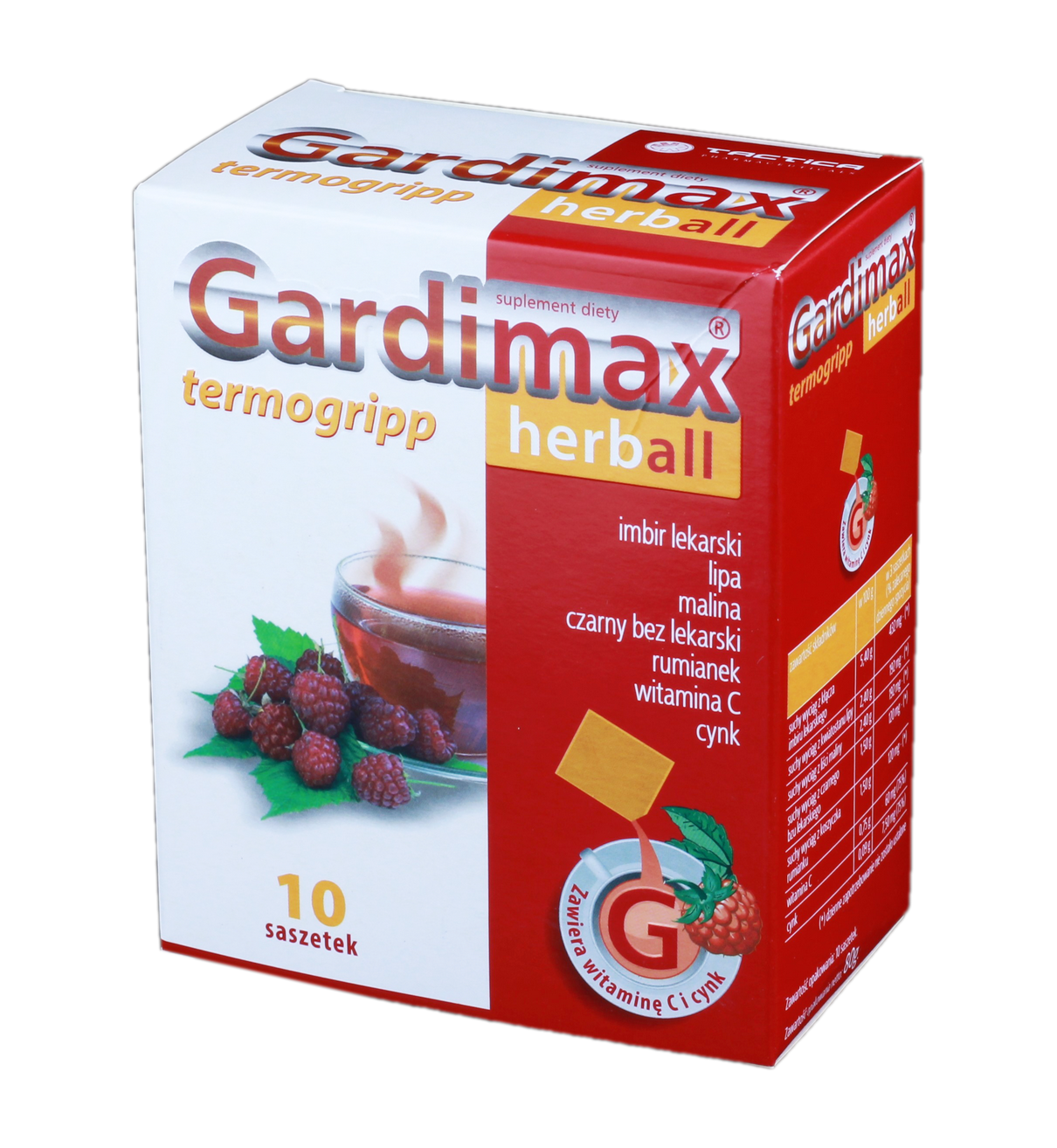 GARDIMAX   Termogripp Herbal paciņas, 10 gab.