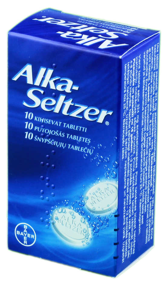ALKA-SELTZER 324 mg tabletes, 10 gab.