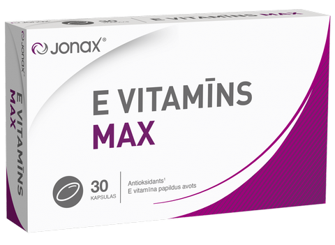 JONAX E Vitamīns MAX kapsulas, 30 gab.