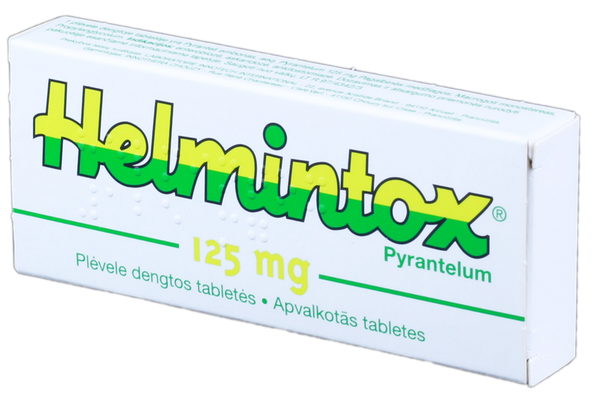 HELMINTOX 125 mg tabletes, 6 gab.