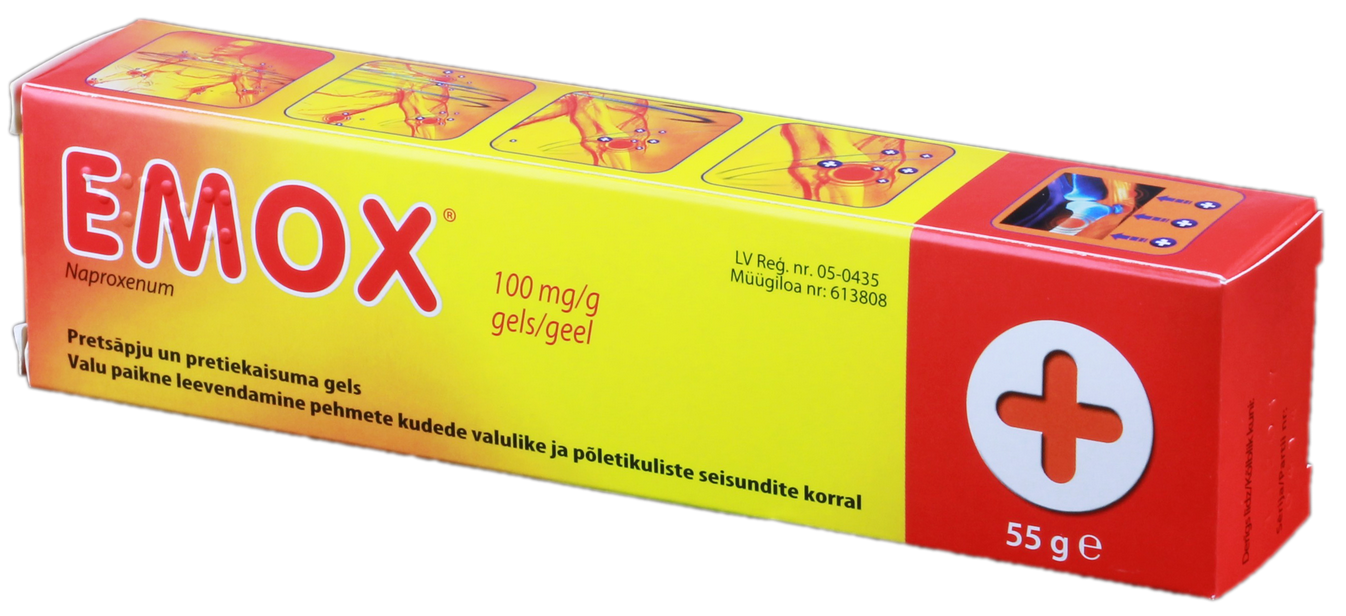 EMOX 100 mg/g gels, 55 g