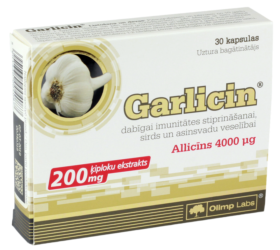 OLIMP LABS Garlicin kapsulas, 30 gab.