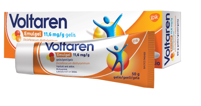 VOLTAREN EMULGEL 11,6 mg/g gels, 50 g