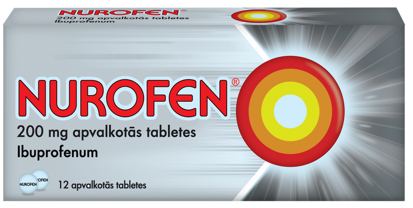 NUROFEN  200 mg tabletes, 12 gab.