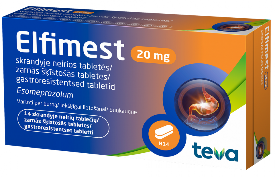 ELFIMEST 20 mg tabletes, 14 gab.