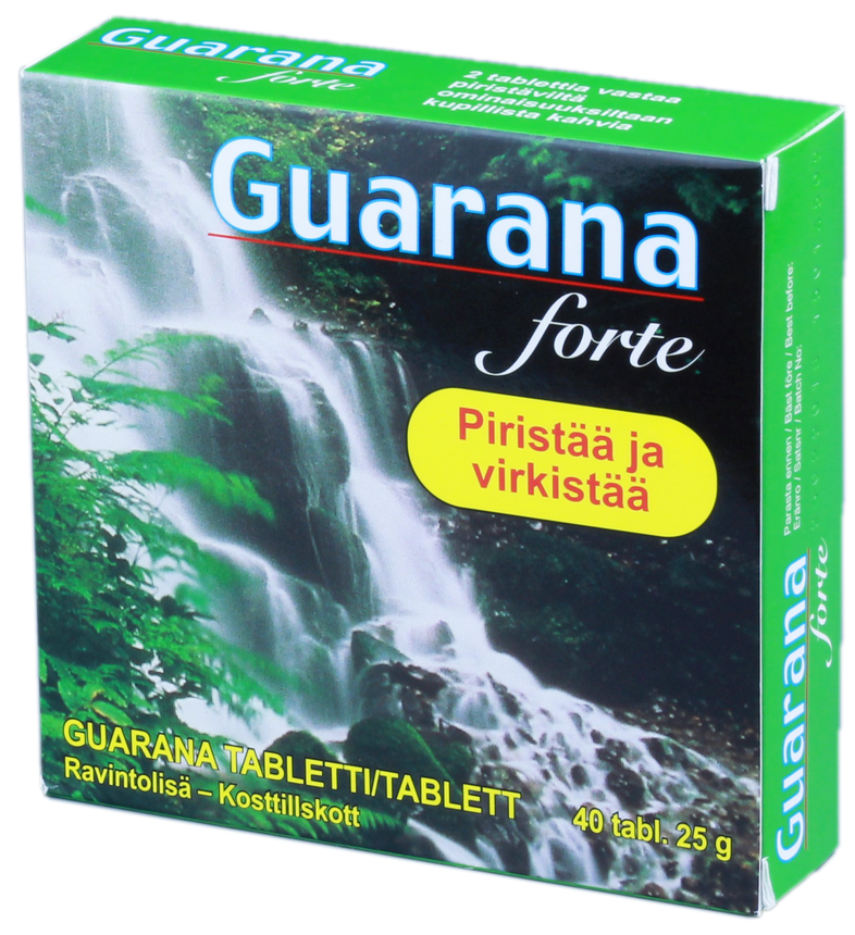 GUARANA Forte tabletes, 40 gab.