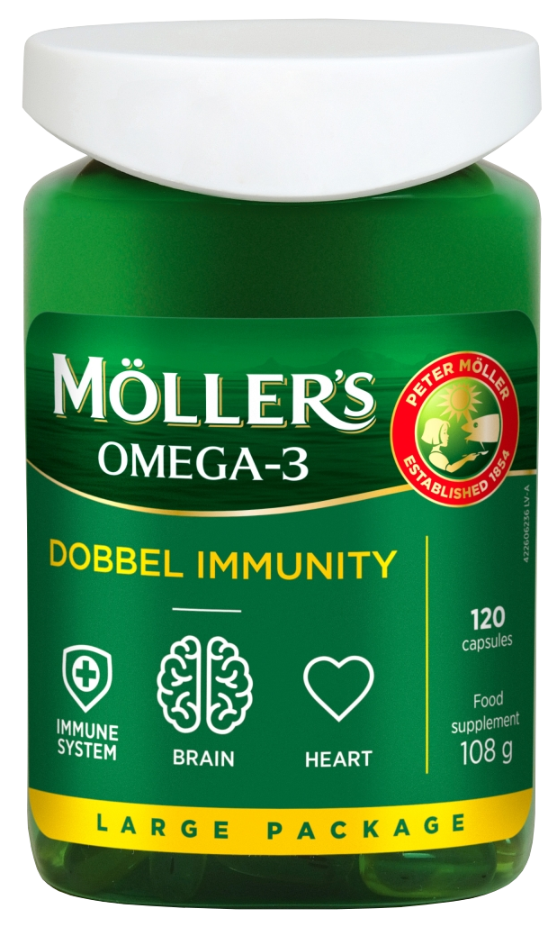 MOLLERS Dobbel Immunity kapsulas, 120 gab.