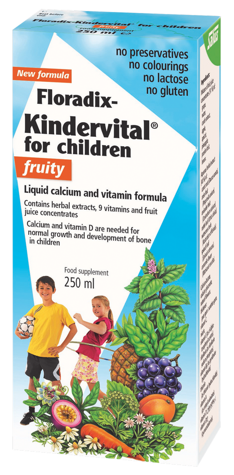 FLORADIX  KINDERVITAL FRUITY šķidrums, 250 ml