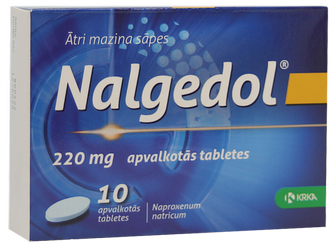 NALGEDOL 220 mg tabletes, 10 gab.