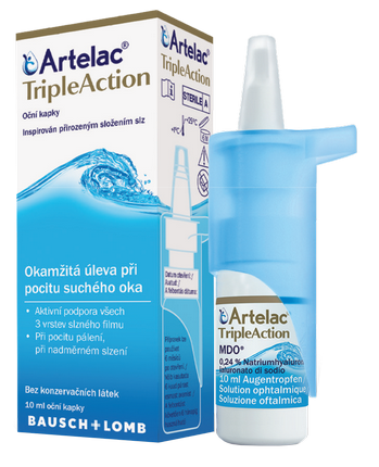 ARTELAC   Triple Action acu pilieni, 10 ml