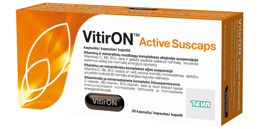 VITIRON Active Suscaps kapsulas, 30 gab.
