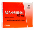 ASA-GRINDEKS (ASPIRIN) TBL 500MG N20