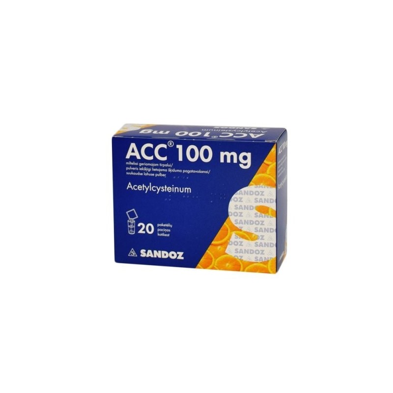 ACC 100 mg milteliai geriamajam tirpalui N20
