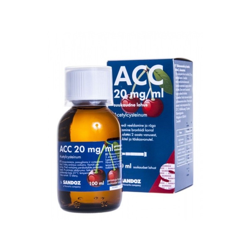 ACC 20 mg/ml geriamasis tirpalas 100 ml N1