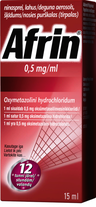 AFRIN 0,5 mg/ml nosies purškalas (tirpalas) 15 ml