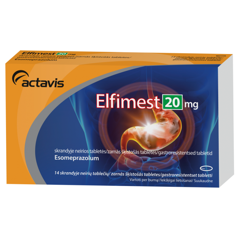 ELFIMEST 20 mg skrandyje neirios tabletės N14