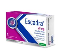 ESCADRA 20 mg skrandyje neirios kapsulės N7