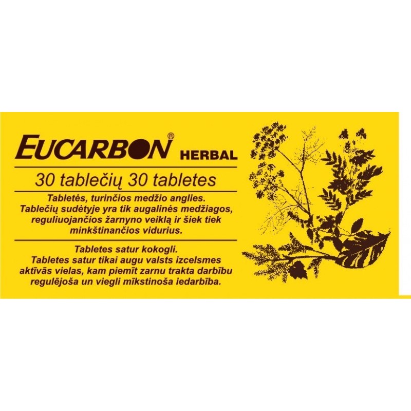 EUCARBON HERBAL tabletės N30