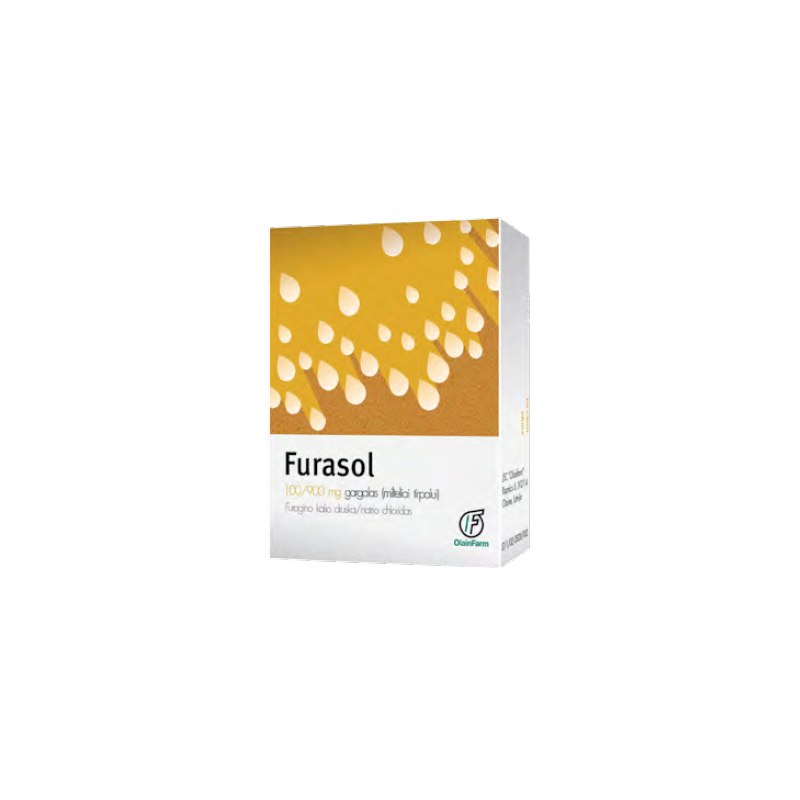 FURASOL 100 mg/900 mg gargalas (milteliai tirpalui) N5