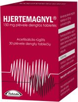 HJERTEMAGNYL 150 mg plėvele dengtos tabletės N30