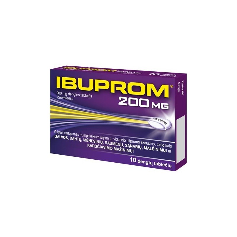 IBUPROM 200 mg dengtos tabletės N10
