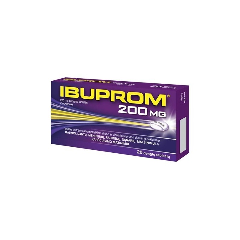 IBUPROM 200 mg dengtos tabletės N20