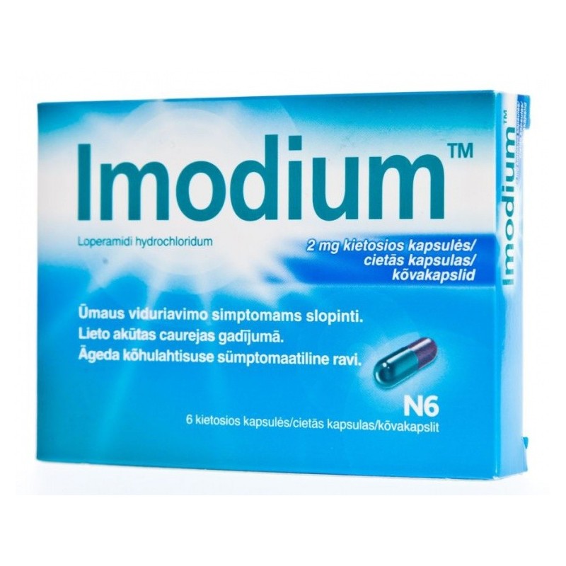 IMODIUM 2 mg kietosios kapsulės N6
