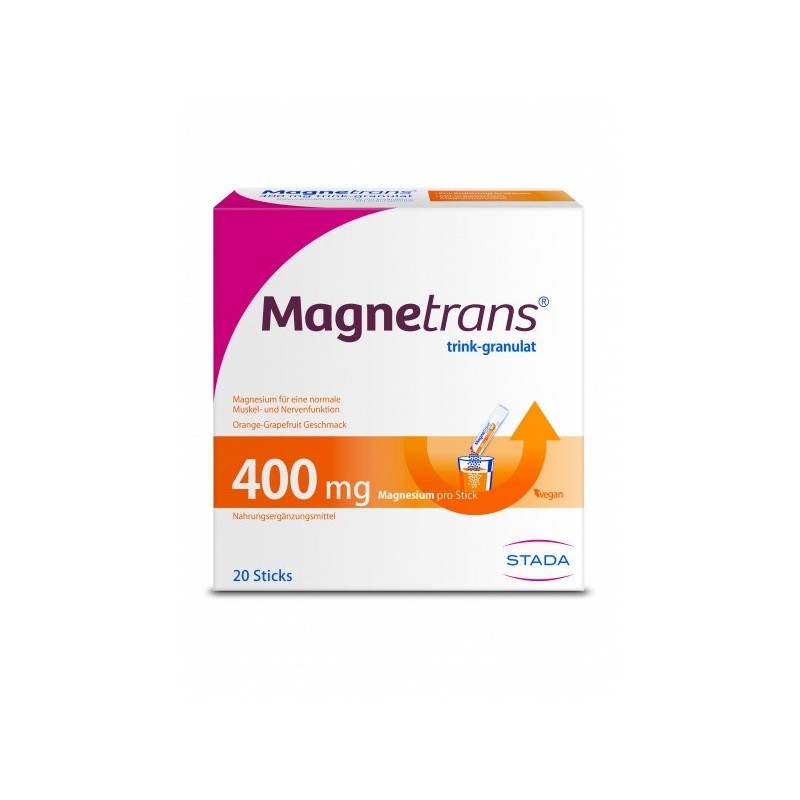 MAGNETRANS DRINK granulės 400 mg, 20 pak.